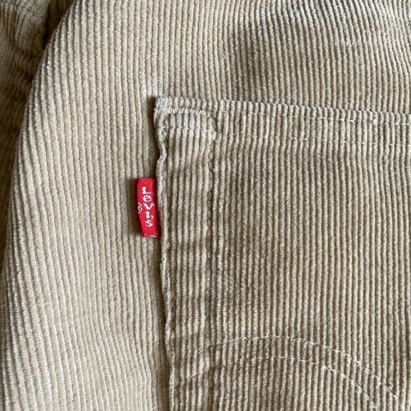 Levi’s 569 Vintage Corduroy Pants Loose Straight Fit Tan Y2K Mens Size 34x34 - Picture 6 of 9